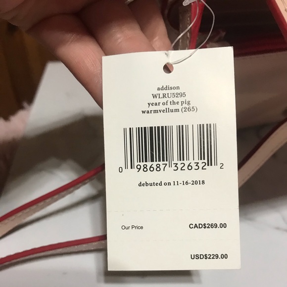 NWT Kate Spade Pink Addison Pig Crossbody - Picture 4 of 6